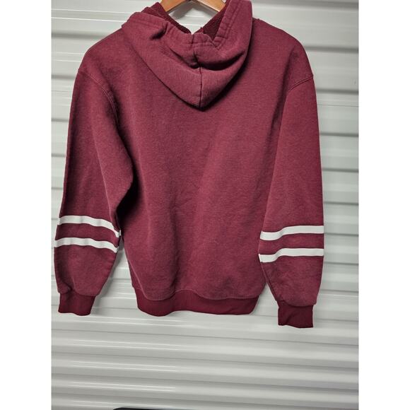 Friends TV Show Graphic Cartoon Hooded Sweatshirt | Maroon | Unisex | Size M - Picture 3 of 4